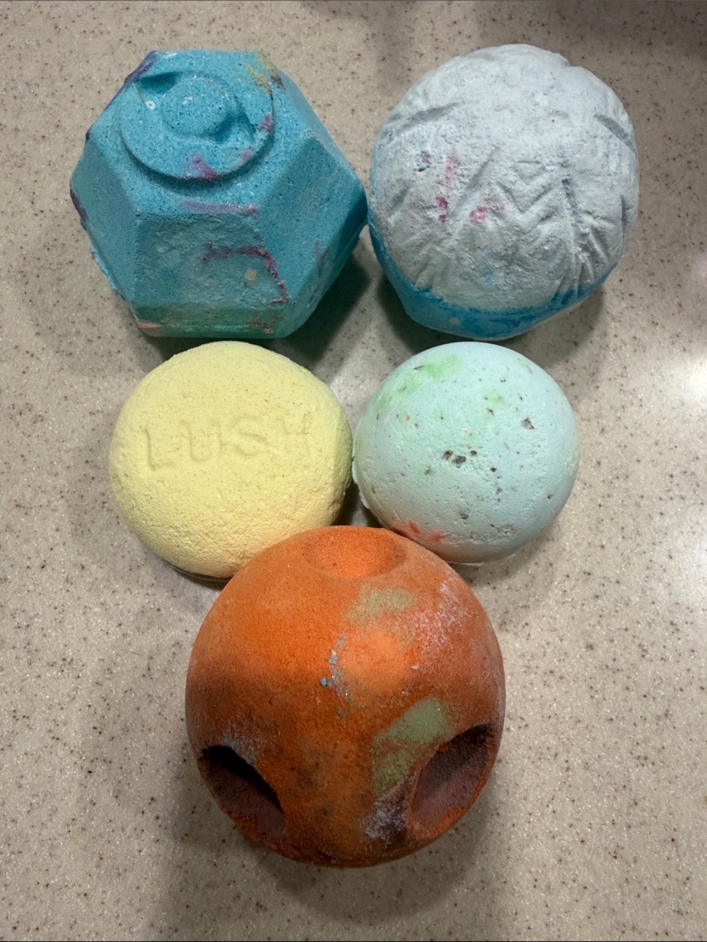 Lush Bath Bombs- set of 5